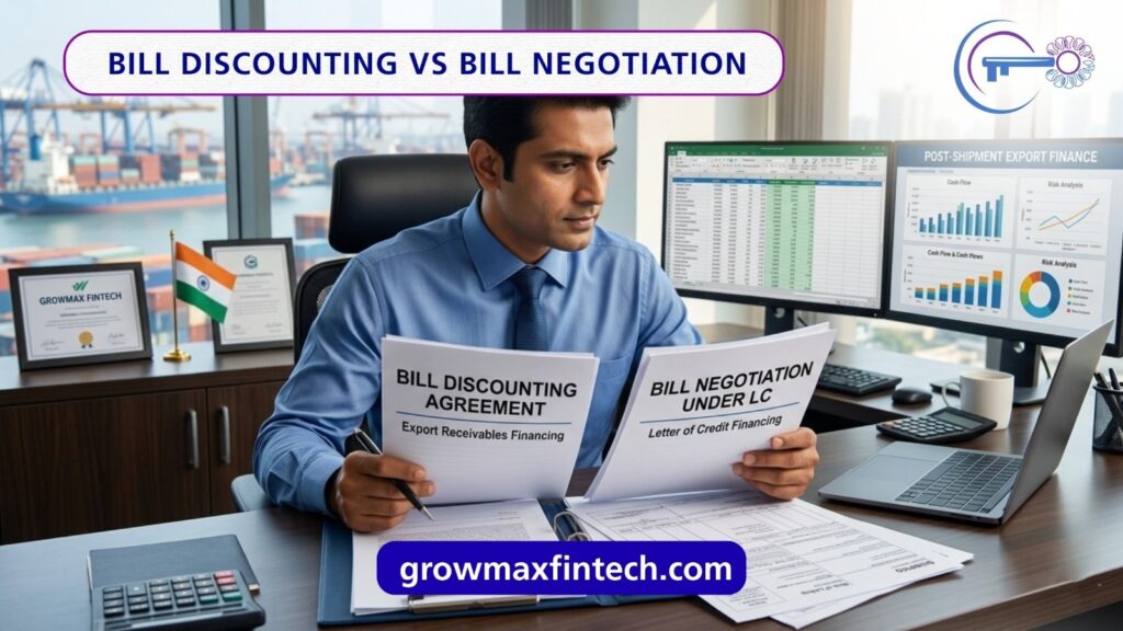 Bill Discounting vs Bill Negotiation in Export Trade: Which Post Shipment Option Is Better for Your Cash Flow?