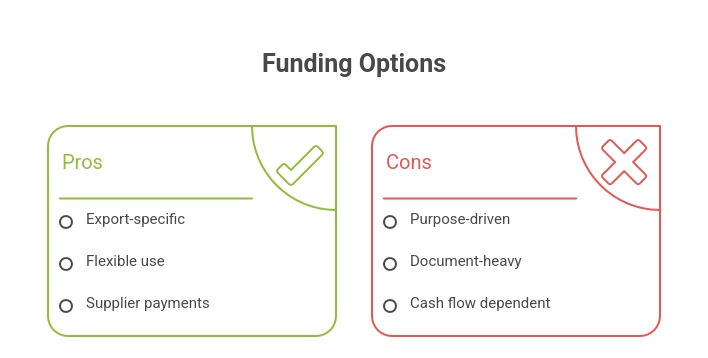 funding options - advantages and disadvantages